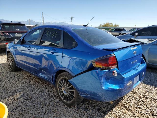 1FAHP3GN2BW113830 - 2011 FORD FOCUS SES BLUE photo 2