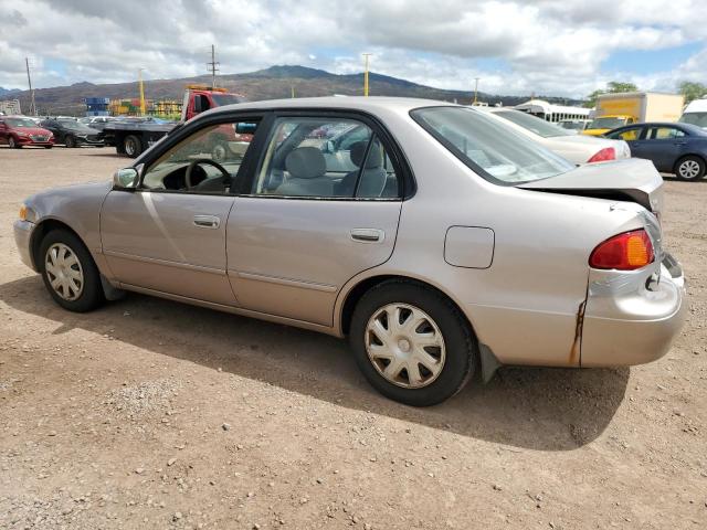 1NXBR12E71Z483554 - 2001 TOYOTA COROLLA CE TAN photo 2