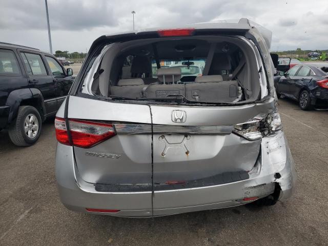 5FNRL5H40DB079096 - 2013 HONDA ODYSSEY EX SILVER photo 6
