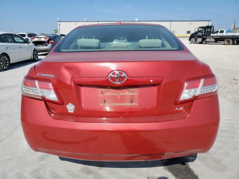 4T4BF3EK2AR004761 - 2010 TOYOTA CAMRY BASE Qırmızı foto 6