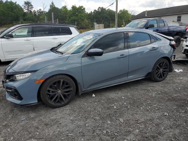 SHHFK7H97MU402331 - 2021 HONDA CIVIC SPORT TOURING GRAY photo 1