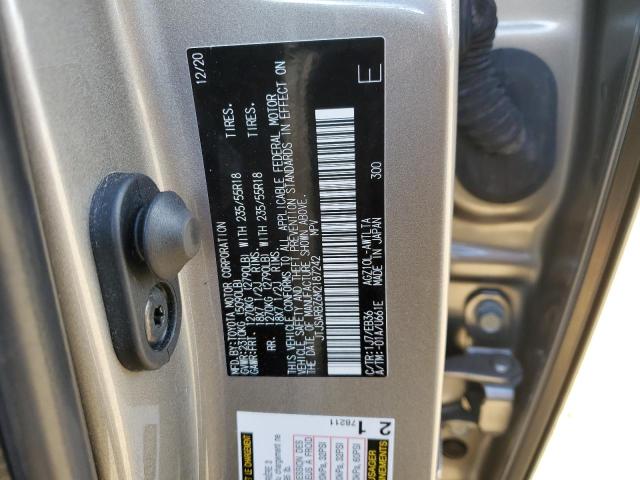 JTJSARBZ6M2187242 - 2021 LEXUS NX 300 BASE ნაცრისფერი ფოტო 14