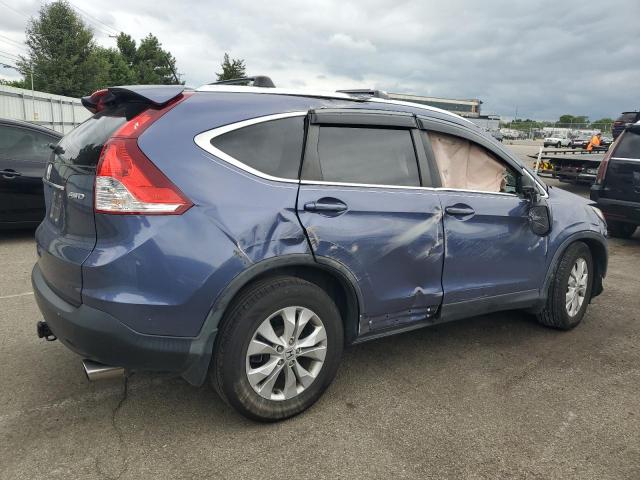 5J6RM4H72EL092992 - 2014 HONDA CR-V EXL BLUE photo 3