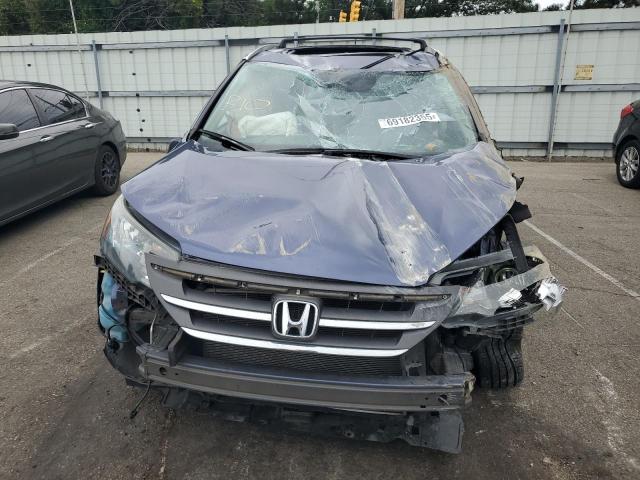 5J6RM4H72EL092992 - 2014 HONDA CR-V EXL BLUE photo 5