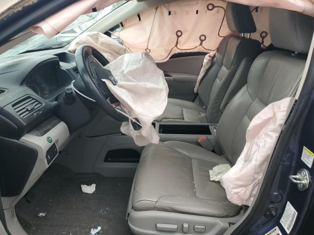 5J6RM4H72EL092992 - 2014 HONDA CR-V EXL BLUE photo 7