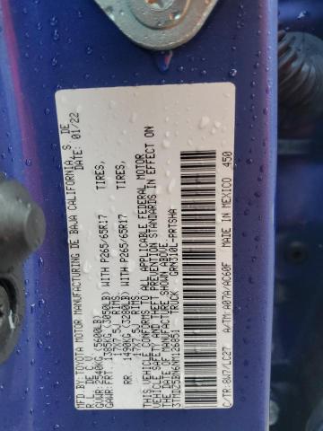 3TMDZ5BN6NM126851 - 2022 TOYOTA TACOMA DOUBLE CAB Bənövşəyi foto 12