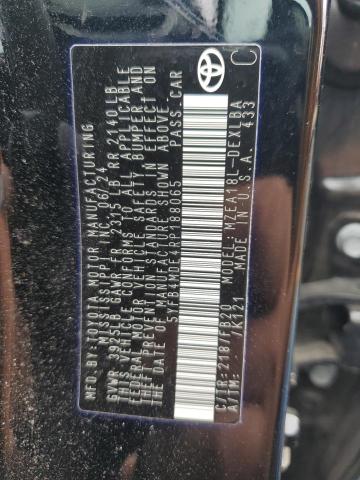 5YFB4MDE4RP188065 - 2024 TOYOTA COROLLA LE შავი ფოტო 13