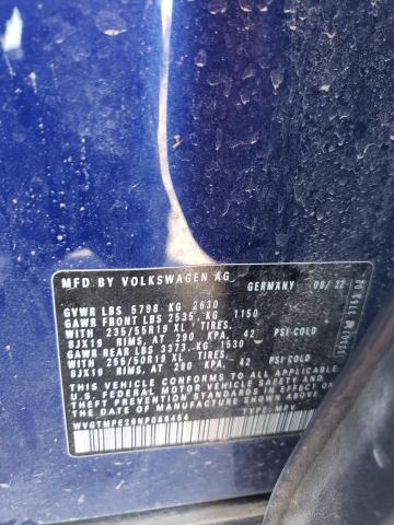 WVGTMPE26NP066454 - 2022 VOLKSWAGEN ID.4 PRO S ლურჯი ფოტო 13