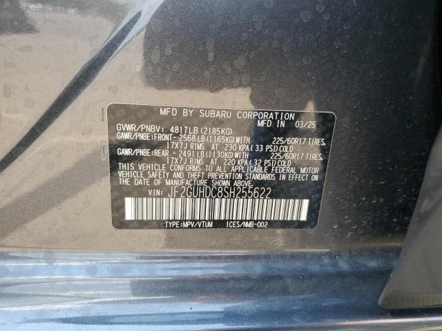 JF2GUHDC8SH255622 - 2025 SUBARU CROSSTREK PREMIUM GRAY photo 13