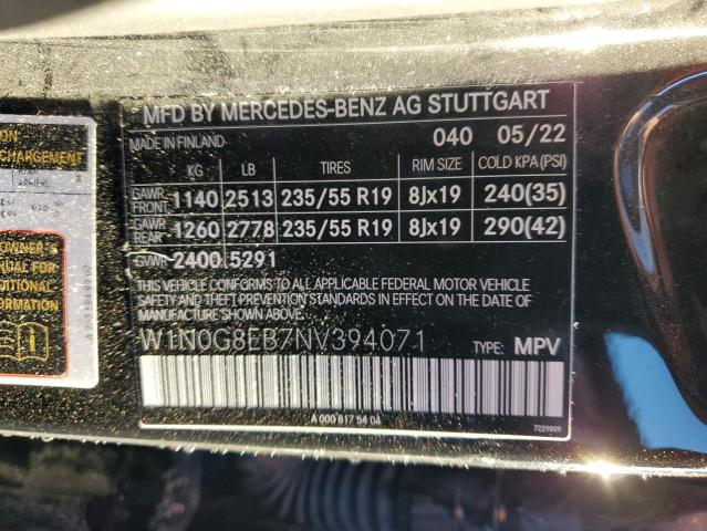 W1N0G8EB7NV394071 - 2022 MERCEDES-BENZ GLC 300 4MATIC BLACK photo 13