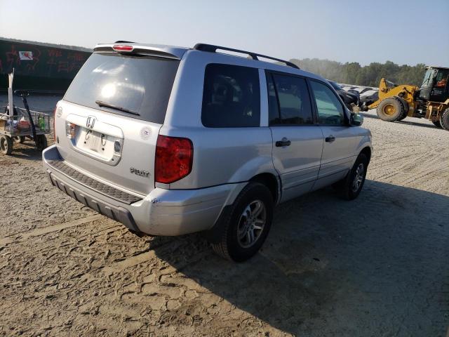 2HKYF18604H523589 - 2004 HONDA PILOT EXL SILVER photo 3