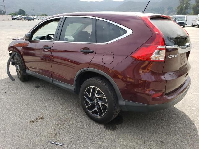 2HKRM3H42GH544629 - 2016 HONDA CR-V SE BURGUNDY photo 2