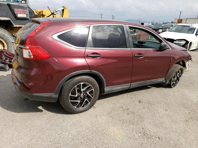 2HKRM3H42GH544629 - 2016 HONDA CR-V SE BURGUNDY photo 3