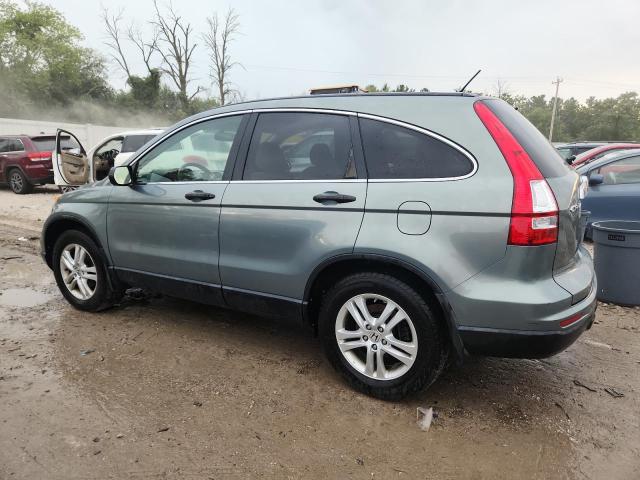 JHLRE4H53AC011173 - 2010 HONDA CR-V EX TEAL photo 2