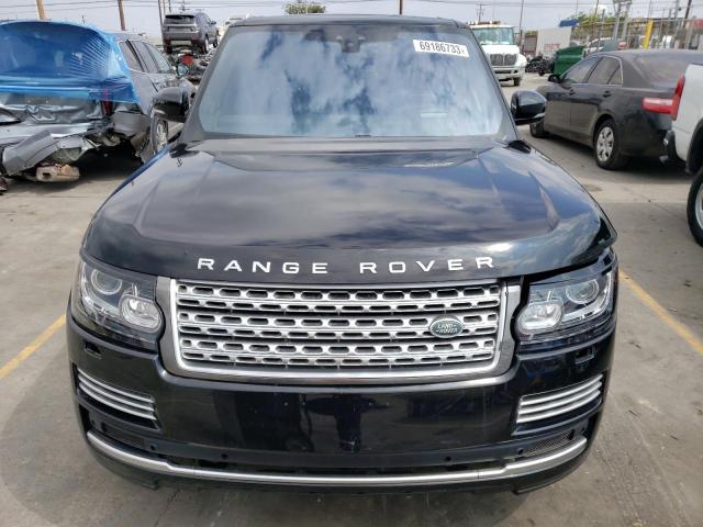 SALGV2FE0HA360883 - 2017 LAND ROVER RANGE ROVE AUTOBIOGRAPHY BLACK photo 5