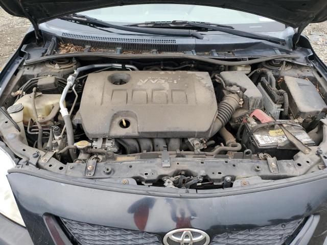 1NXBU4EE3AZ323442 - 2010 TOYOTA COROLLA BASE შავი ფოტო 11