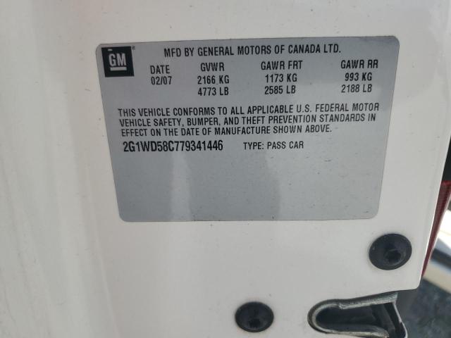 2G1WD58C779341446 - 2007 CHEVROLET IMPALA SUPER SPORT 白色 照片 12