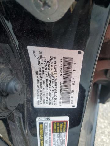 2HGFA1F58BH537893 - 2011 HONDA CIVIC LX BLACK photo 12