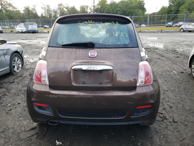 3C3CFFBR8CT105102 - 2012 FIAT 500 SPORT BROWN photo 6