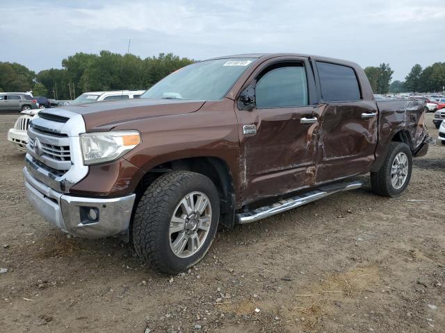 5TFAW5F1XEX396176 - 2014 TOYOTA TUNDRA CREWMAX PLATINUM BROWN photo 1