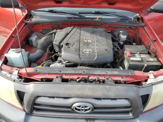 5TEUU4EN6AZ727162 - 2010 TOYOTA TACOMA ACCESS CAB Қызыл фото 11