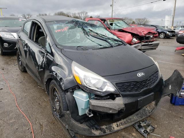 KNADM4A36F6455086 - 2015 KIA RIO LX BLACK photo 1