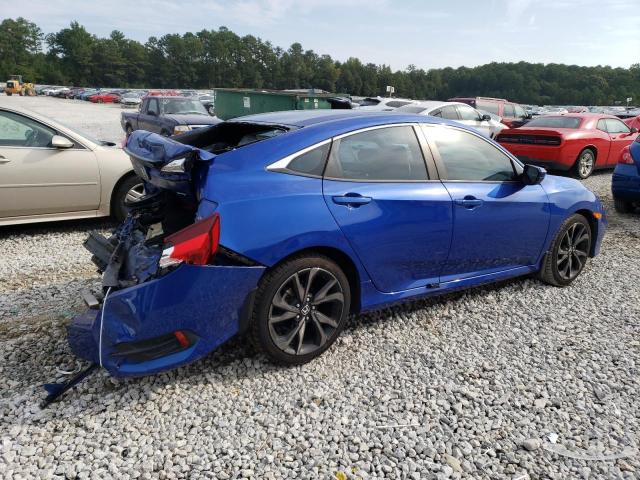 2HGFC2F81KH585939 - 2019 HONDA CIVIC SPORT 蓝色 照片 3