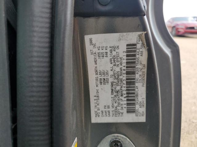 4A3AK24F37E041712 - 2007 MITSUBISHI ECLIPSE GS GRAY photo 12