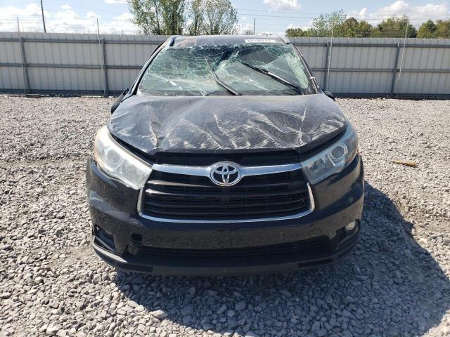 5TDKKRFH2GS140854 - 2016 TOYOTA HIGHLANDER XLE BLACK photo 5