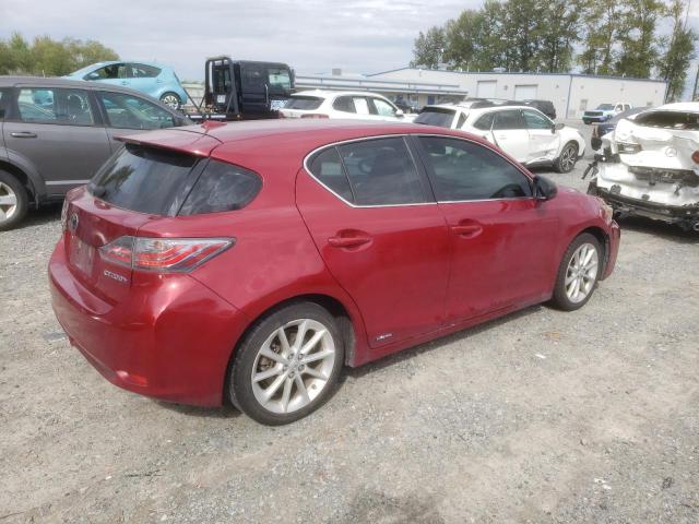 JTHKD5BH6C2048896 - 2012 LEXUS CT 200 MAROON photo 3