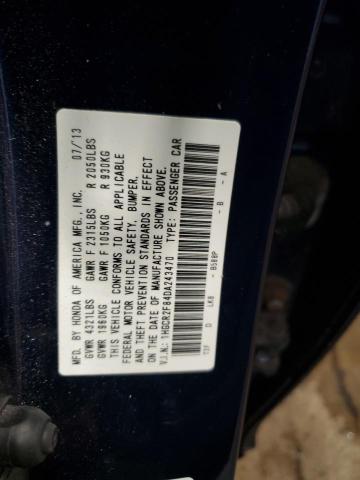 1HGCR2F84DA243470 - 2013 HONDA ACCORD EXL Կապույտ լուսանկար 12