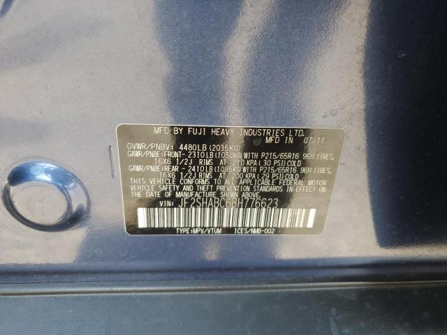 JF2SHABC6BH776623 - 2011 SUBARU FORESTER 2.5X 蓝色 照片 13