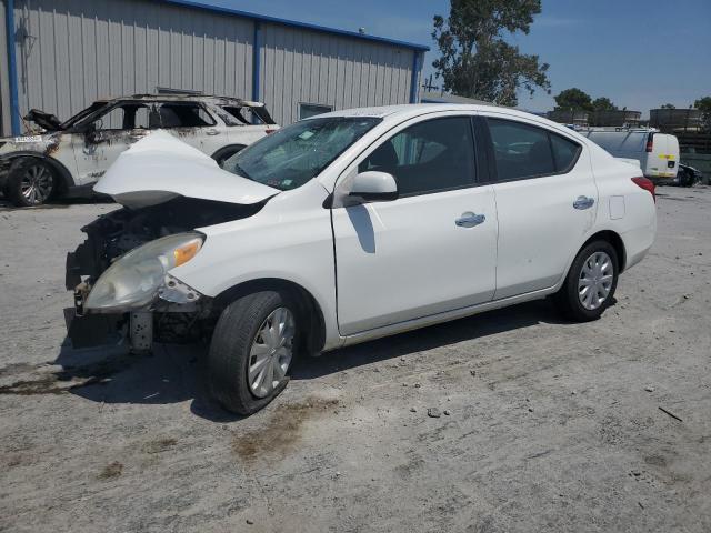 3N1CN7AP4EL864114 - 2014 NISSAN VERSA S WHITE photo 1