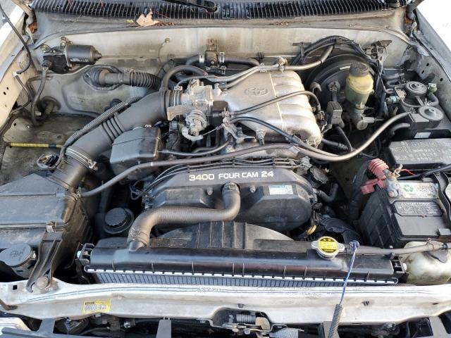 4TASN92N7YZ587114 - 2000 TOYOTA TACOMA XTRACAB PRERUNNER ვერცხლისფერი ფოტო 11