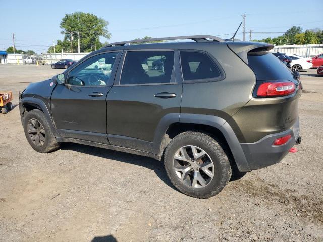 1C4PJMBSXFW717450 - 2015 JEEP CHEROKEE TRAILHAWK GREEN photo 2