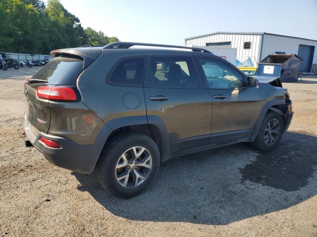 1C4PJMBSXFW717450 - 2015 JEEP CHEROKEE TRAILHAWK GREEN photo 3