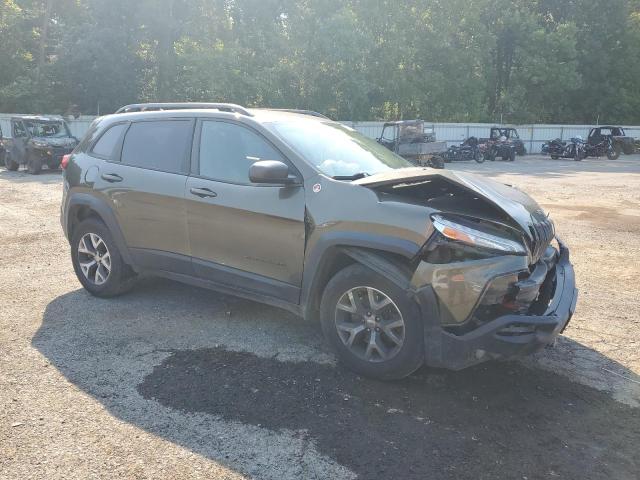 1C4PJMBSXFW717450 - 2015 JEEP CHEROKEE TRAILHAWK GREEN photo 4