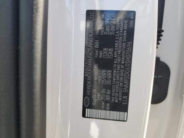 5NMP2DGL0SH070696 - 2025 HYUNDAI SANTA FE SEL Ağ foto 13