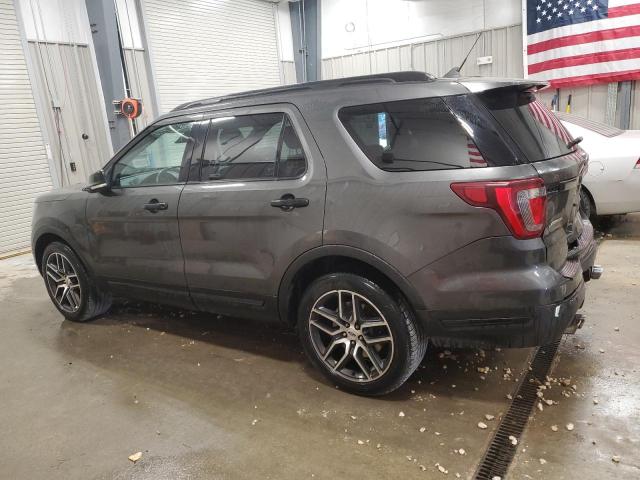 1FM5K8GT5KGB21207 - 2019 FORD EXPLORER SPORT GRAY photo 2