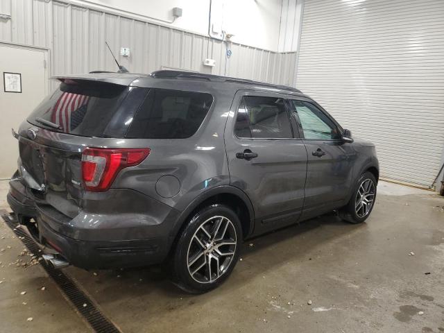 1FM5K8GT5KGB21207 - 2019 FORD EXPLORER SPORT GRAY photo 3