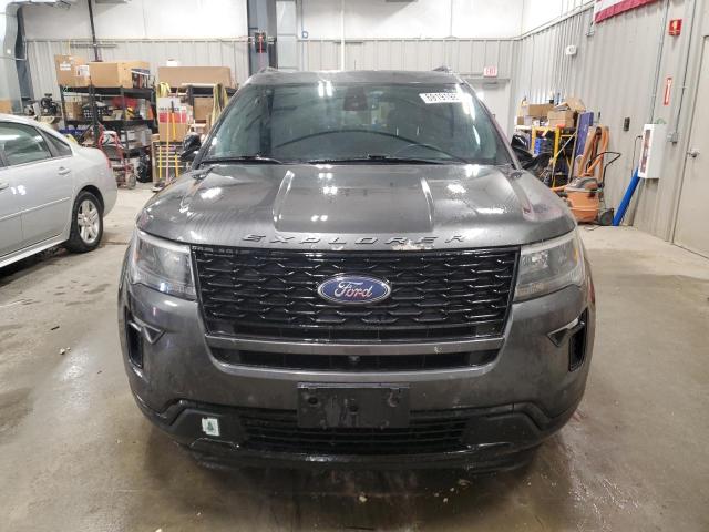 1FM5K8GT5KGB21207 - 2019 FORD EXPLORER SPORT GRAY photo 5