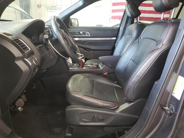 1FM5K8GT5KGB21207 - 2019 FORD EXPLORER SPORT GRAY photo 7