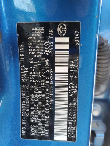 4T1BF1FK7HU682333 - 2017 TOYOTA CAMRY LE 蓝色 照片 13