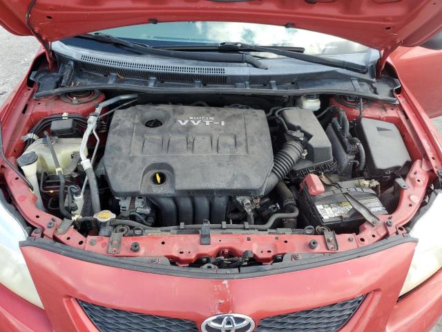 1NXBU4EE1AZ319454 - 2010 TOYOTA COROLLA BASE წითელი ფოტო 11