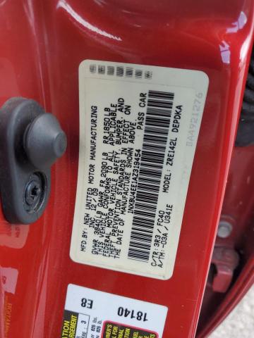 1NXBU4EE1AZ319454 - 2010 TOYOTA COROLLA BASE წითელი ფოტო 13