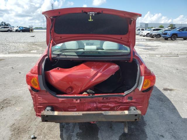 1NXBU4EE1AZ319454 - 2010 TOYOTA COROLLA BASE წითელი ფოტო 6