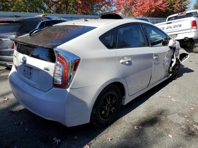 JTDKN3DU0F0431228 - 2015 TOYOTA PRIUS WHITE photo 3