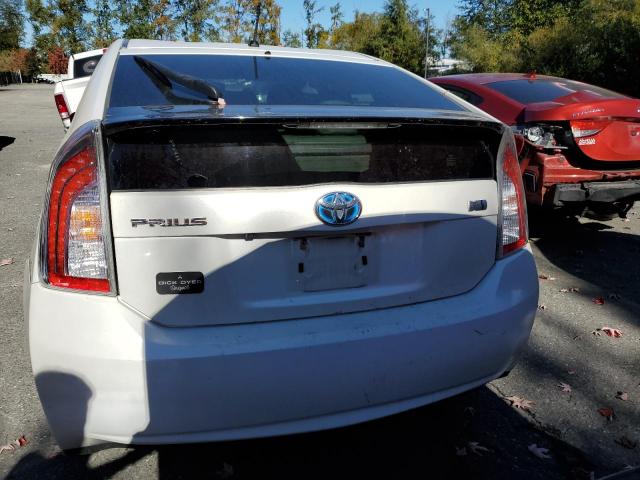 JTDKN3DU0F0431228 - 2015 TOYOTA PRIUS WHITE photo 6