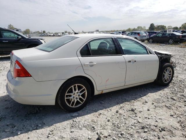 3FAHP0GA5BR287292 - 2011 FORD FUSION S WHITE photo 3