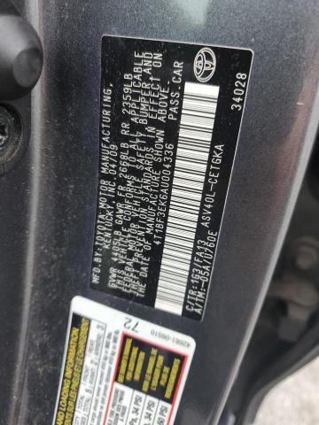 4T1BF3EK6AU004336 - 2010 TOYOTA CAMRY BASE 灰色 照片 12